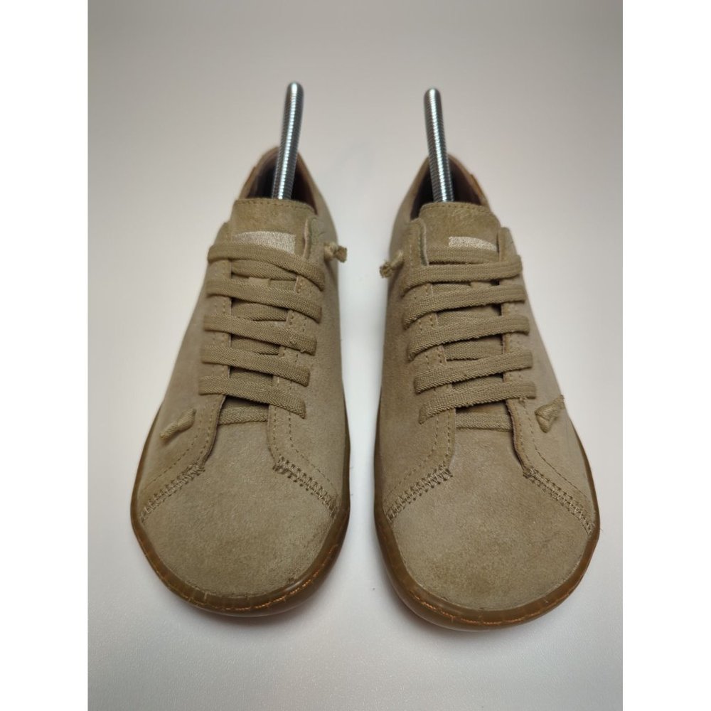 CAMPER Unisex Tan Suede Minimalist Sneakers 40